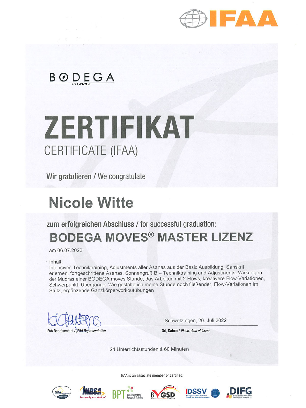 Bodega Moves Master Lizenz